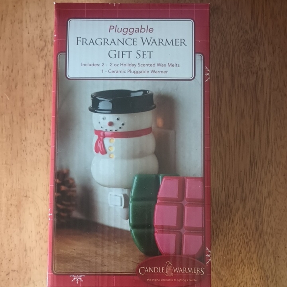 Candle Warmers Snowman Fragrance Warmer Gift Set